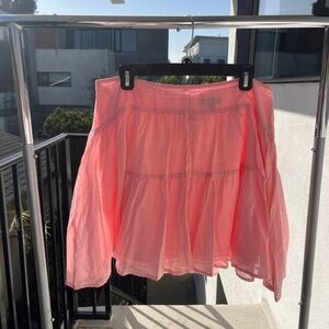 J. Crew Pink A-Line Cotton Mini Skirt - size 12